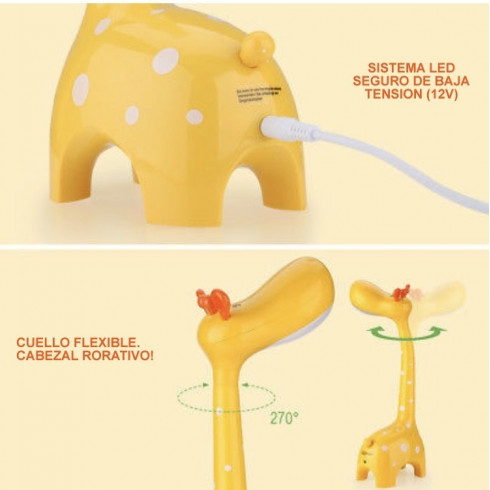 LÁMPARA DE ESCRITORIO INFANTIL COLOR AMARILLO (BL1601 YELLOW)