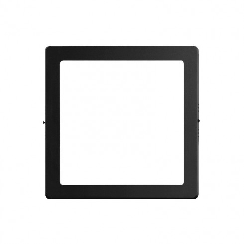 PLAFON LED CUADRADO NEGRO  12W CALIDO 170X40MM MACROLED (NPC12WW)