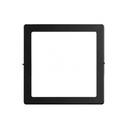 PLAFON LED CUADRADO NEGRO  12W CALIDO 170X40MM MACROLED (NPC12WW)