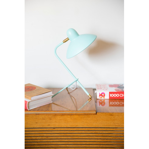 LÁMPARA DE ESCRITORIO JULIA TURQUESA E14 (17E-H1)
