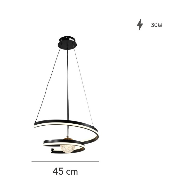 AMBOS COLGANTE LED 72W CALIDO 180°