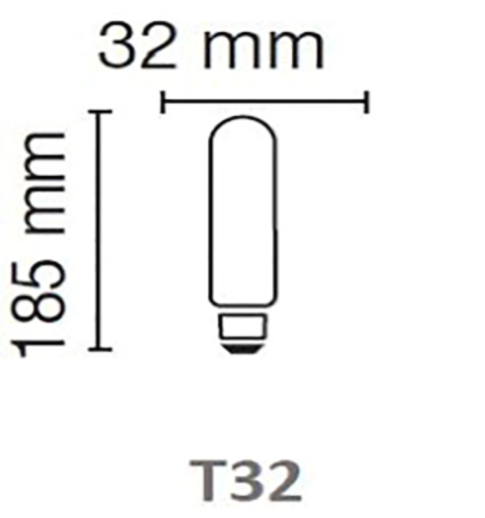 LAMPARA LED TUBE T32 5W 2000K 250LM E27 LEDVANCE (7019178)