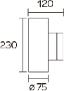APLIQUE BIDIRECCIONAL C/2 LED BCO - BCO FW (2040/2 LEDB)