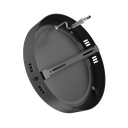 PLAFÓN REDONDO LED 12W LUZ FRIA NEGRO MACROLED (NPR12CW)