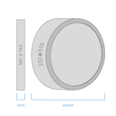 PLAFON LED REDONDO NEGRO 24 W CALIDO 294X40MM MACROLED (NPR24WW)