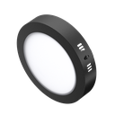 PLAFÓN REDONDO LED 12W LUZ CÁLIDA NEGRO MACROLED (NPR12WW)