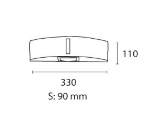FAROL BIDIRECCIONAL NEGRO PP POLIPR.P/BAJO CONS. (4310/PP)