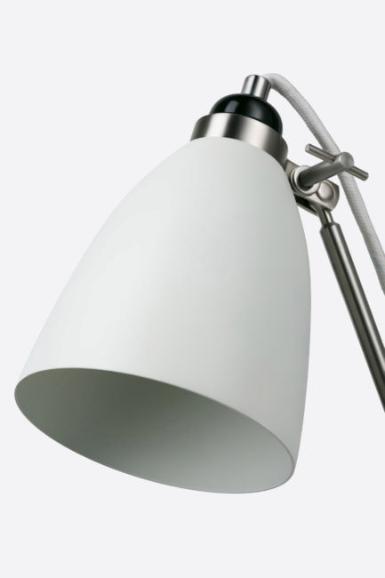 LÁMPARA CARLOS ESCRITORIO BLANCO E27 (1E-H1)