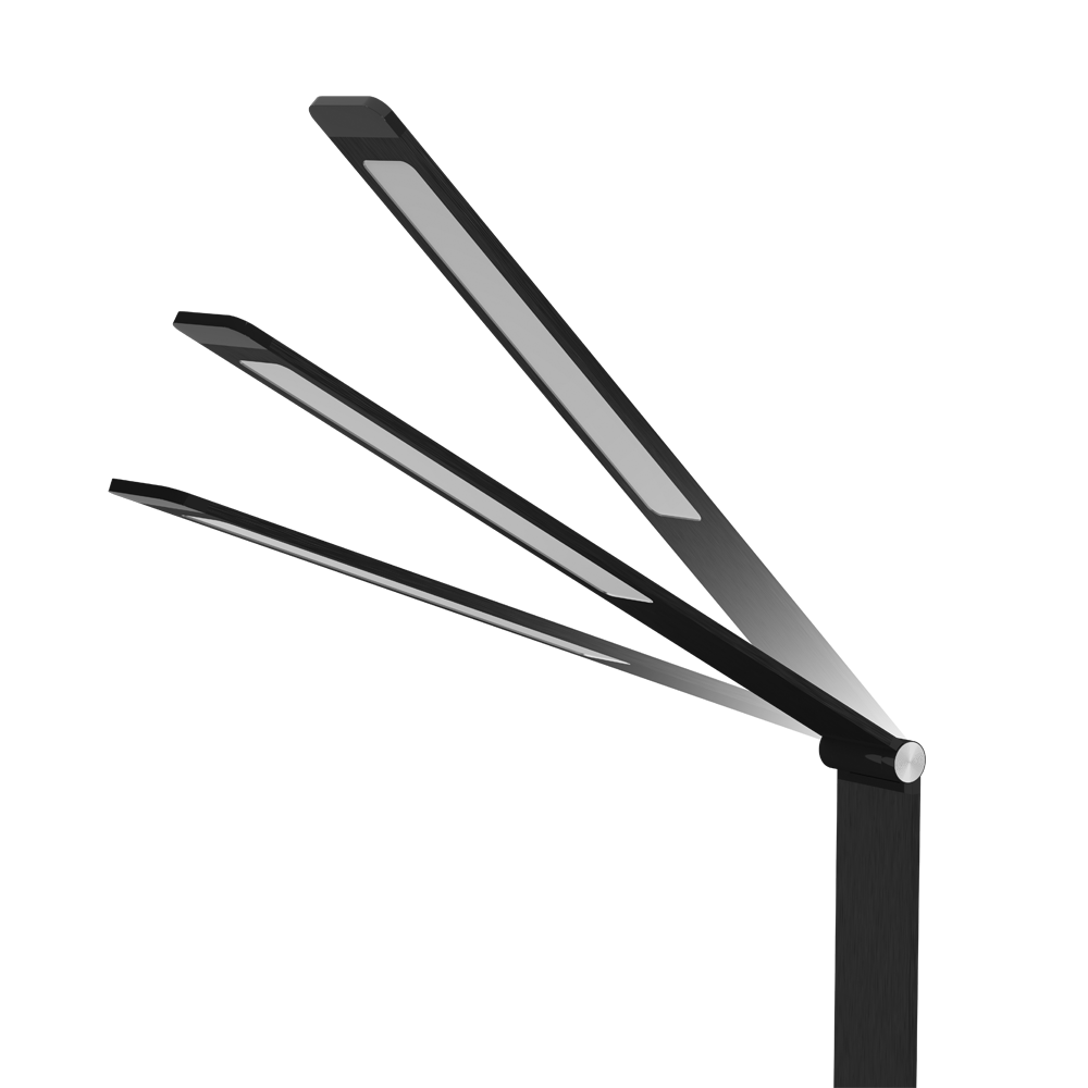 LAMPARA LED VELADOR NEGRO, 10W520LM, AC100-240V, RA>80, 5 TEMPCOLOR, DIMEABLE, CARGADOR RAPIDO INALAMBRICO, SALIDA USB, MEMORIA ULTIMA FUNCION  MACROLED (CERES)