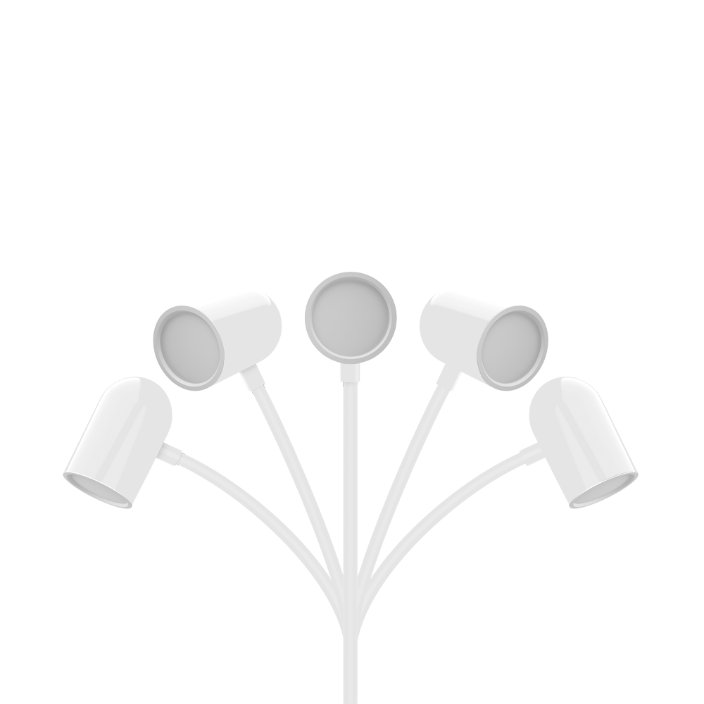 LAMPARA LED SATURNO VELADOR BLANCO 4W 230LM 100..240VCA LUZ CALIDA DIMERIZABLE, CARGADOR INALAMBRICO MACROLED (SATURNO BLANCO)