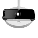 LAMPARA LED SATURNO VELADOR BLANCO 4W 230LM 100..240VCA LUZ CALIDA DIMERIZABLE, CARGADOR INALAMBRICO MACROLED (SATURNO BLANCO)