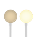 LAMPARA LED SATURNO VELADOR BLANCO 4W 230LM 100..240VCA LUZ CALIDA DIMERIZABLE, CARGADOR INALAMBRICO MACROLED (SATURNO BLANCO)