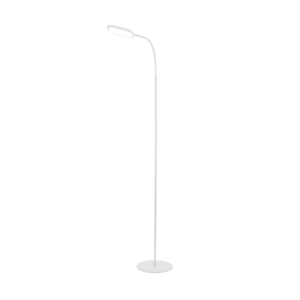 LAMPARA DE PIE JUPITER BLANCO LED 10W 850LM 3 COLORES DE LUZ DIMERIZABLE, MEMORIA DE ULTIMA FUNICON MACROLED