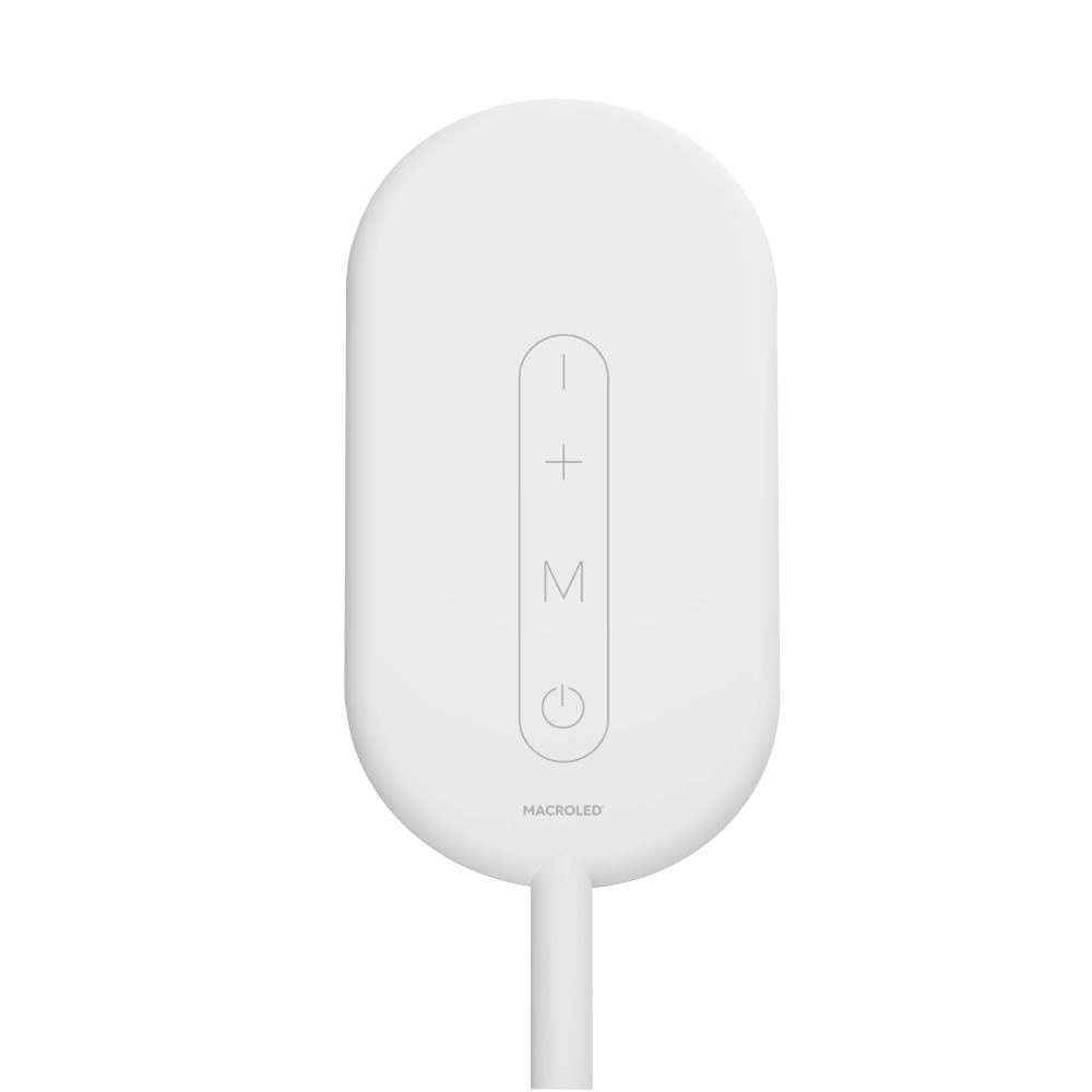 LAMPARA DE PIE JUPITER BLANCO LED 10W 850LM 3 COLORES DE LUZ DIMERIZABLE, MEMORIA DE ULTIMA FUNICON MACROLED