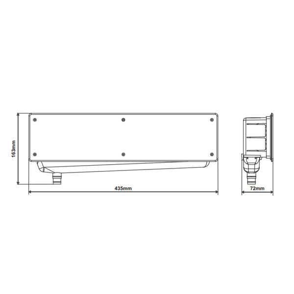CAJA PREINSTALACION AIRE ACONDICIONADO SALIDA VERTICAL SARSA (CPB-V)