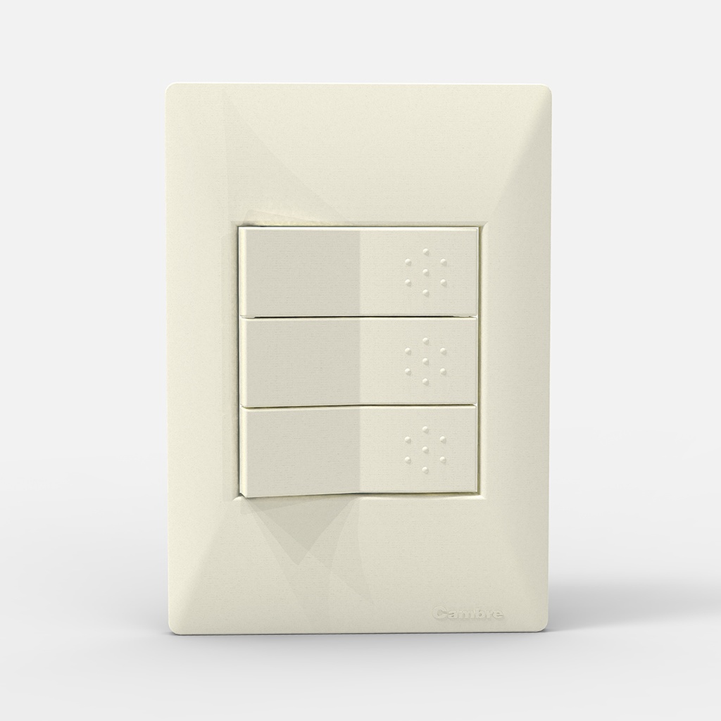 TAPA 3 MÓDULOS SXXII BLANCO (4503)