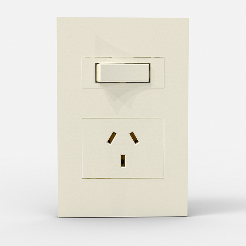 TAPA LUJO SXXI 1MOD+TOMA CON TOMATIERRA (4136)