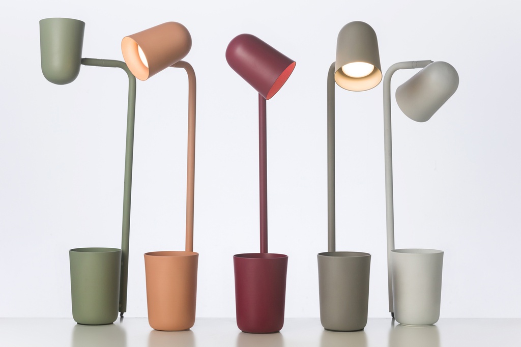 LÁMPARA DE ESCRITORIO OLIVIA GU10 SALMON IKON (15E-H1)