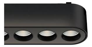 CABEZAL FOCAL NEGRO PARA RIEL MAGNETICO SKYLINE 222MM MACROLED, DC48V, 12W, 2700K, 36°, RA>90 SKYLINE (RMS-CF222-N-12W-WW)