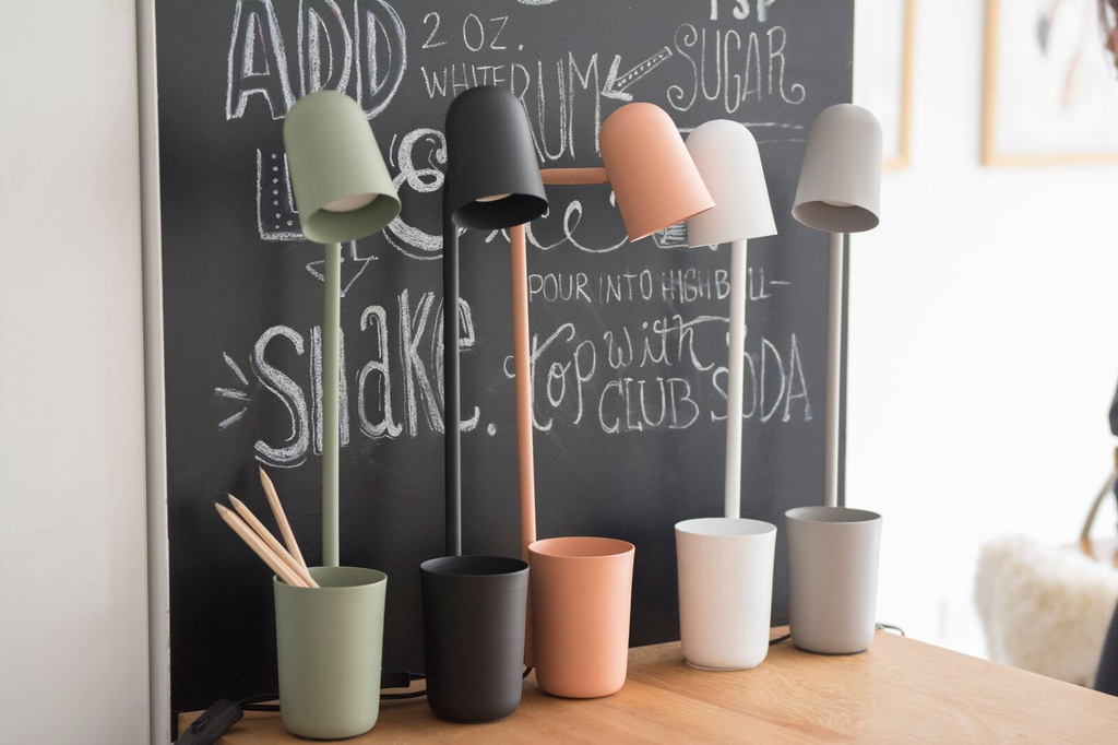 LÁMPARA DE ESCRITORIO OLIVIA GU10 SALMON IKON (15E-H1)