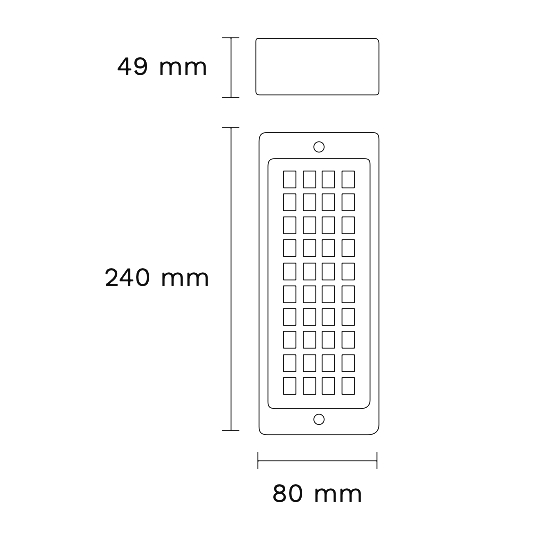 LUZ EMERGENCIA 60 LED SLIM BAT.4V2HA GAMA (GX4060SL)