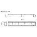 LUMINARIA EMERGENCIA AUTÓNOMA 90LED HERMETICA IP65 GAMA (18PEL90)