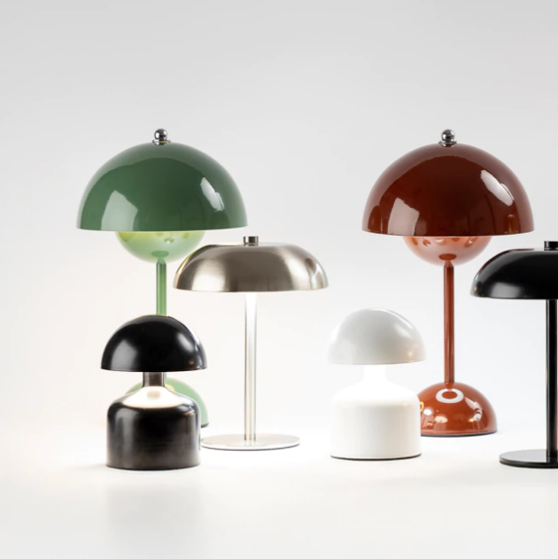 LAMPARA DE MESA BABY MUSHROOM LED INALAMBRICA MINI HONGO BLANCO (IME033BL)