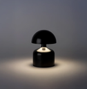 LAMPARA DE MESA BABY MUSHROOM LED INALAMBRICA MINI HONGO NEGRO (IME033NE)