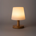 LAMPARA DE MESA EDISON LED INALAMBRICA BASE MADERA (IME032BL)