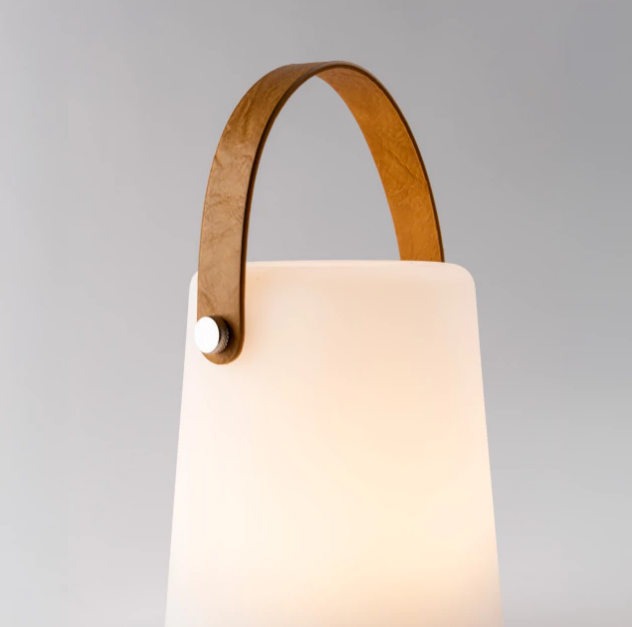 LAMPARA DE MESA TORCH LED INALAMBRICA DE PLASTICO CON MANIJA BLANCO (IME030BL))