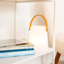 LAMPARA DE MESA TORCH LED INALAMBRICA DE PLASTICO CON MANIJA BLANCO (IME030BL))