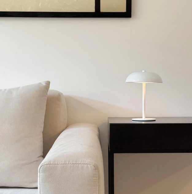 LAMPARA DE MESA GLIMMERING LED INALAMBRICA BLANCO (IME034BL)