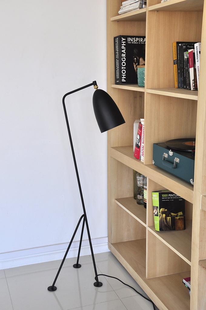 LÁMPARA DE PIE ENRIQUE LARGE NEGRO E27 (9E-H1)