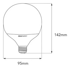 GLOBO G120 SMART RGB 10W E.27 220V AKAI (3029S)