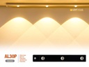 LISTON LED INTELIGENTE RECARGABLE USB 300MM C/ CONTROL REMOTO (AL30P)