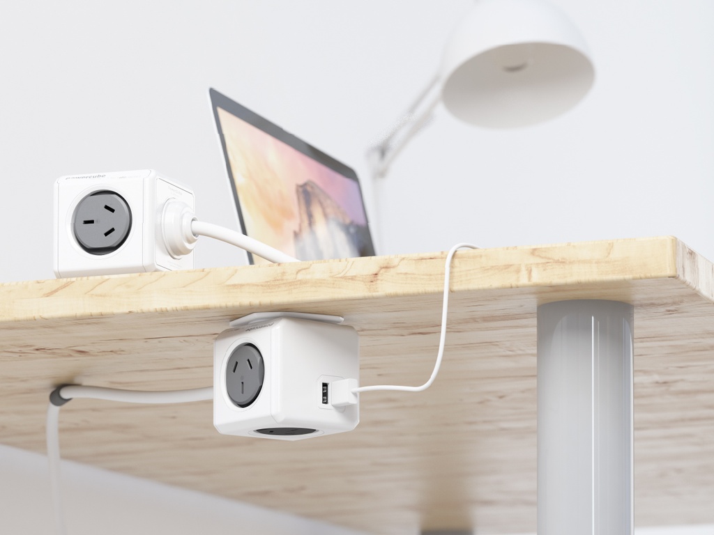 POWER CUBE 4 TOMAS + 2 USB C/ CABLE DE 1.5MTS (PWC42)