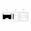 CAJA DIN EMB.ESTANCA 4-7 MÓDULOS 164X164X101MM ROKER (PRE271)