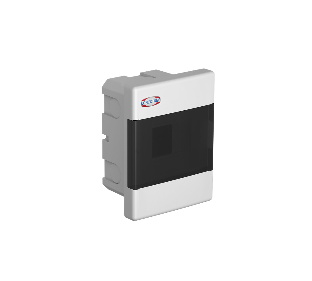 CAJA DIN 4 MÓDULOS EMBUTIR TAPA FUME LUXURY (46010412)