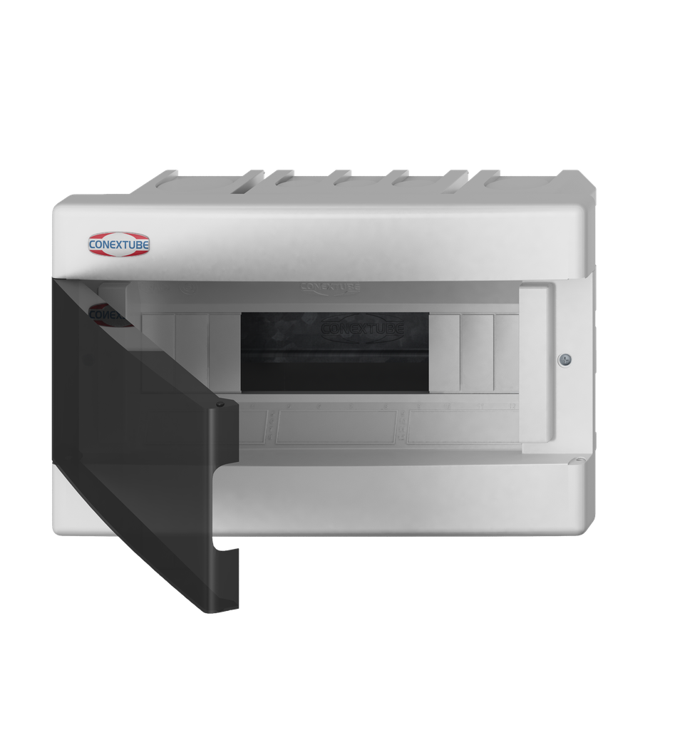 CAJA DIN 12 MÓDULOS EMBUTIR TAPA FUME LUXURY (46011212)