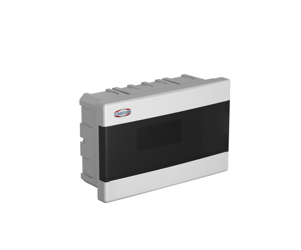 CAJA DIN 12 MÓDULOS EMBUTIR TAPA FUME LUXURY (46011212)