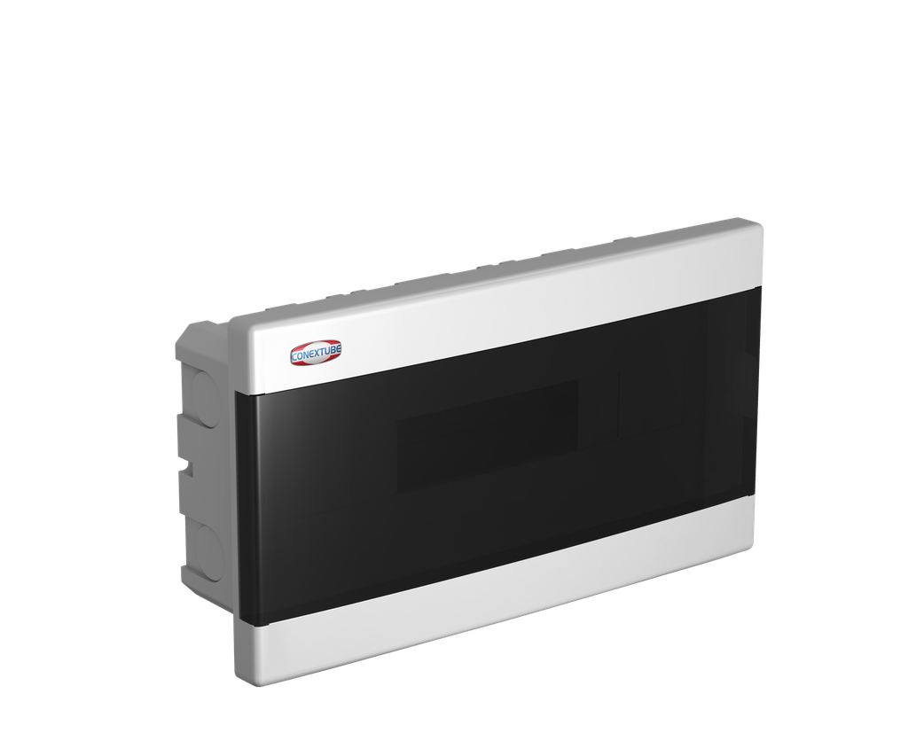 CAJA DIN 18 POLOS EMBUTIR TAPA FUME LUXURY (46011812)