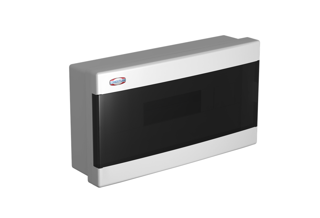 CAJA DIN 18 POLOS SOBREPONER TAPA FUME LUXURY (46011822)