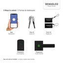 CERRADURA BIOMÉTRICA SMART WIFI 5 EN 1 (DOMO-39-A3)