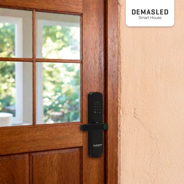 CERRADURA BIOMÉTRICA SMART WIFI 5 EN 1 (DOMO-39-A3)