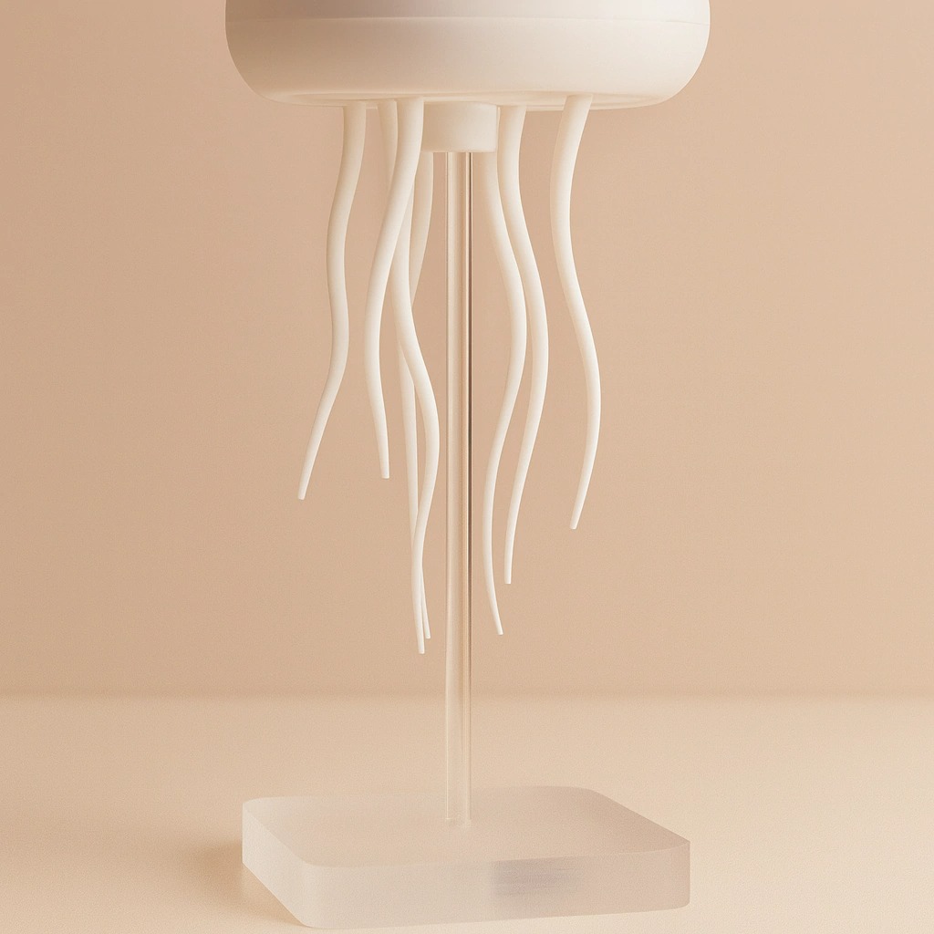 LAMPARA MEDUSA LED TENTÁCULOS MÓVILES (J5)