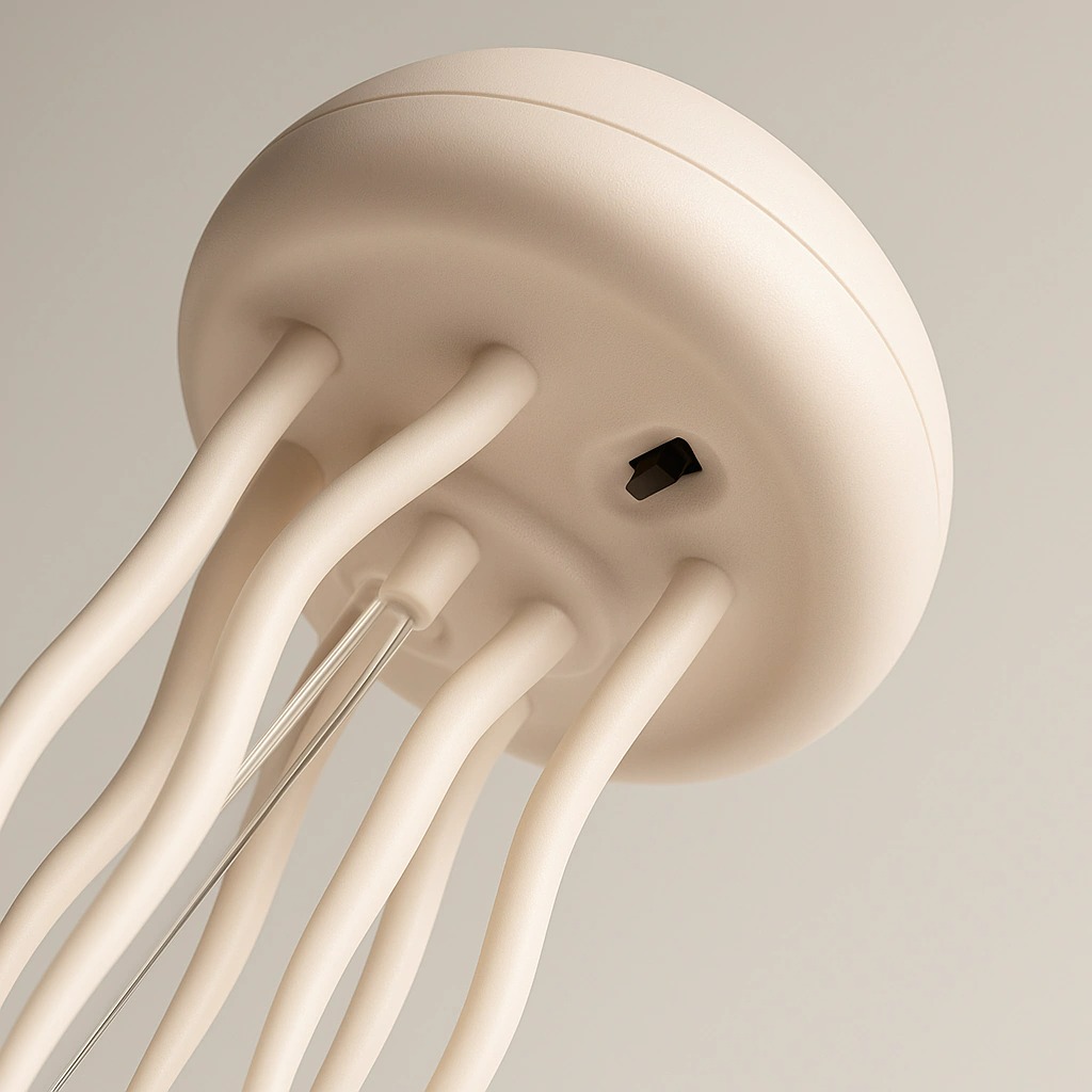 LAMPARA MEDUSA LED TENTÁCULOS MÓVILES (J5)