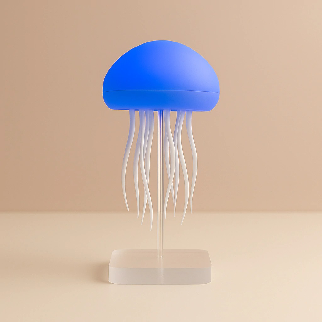 LAMPARA MEDUSA LED TENTÁCULOS MÓVILES (J5)