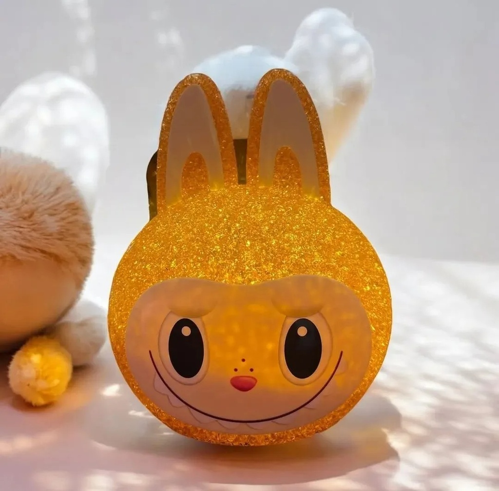 LAMPARA LABUBU NARANJA LED A PILAS AAA (J4)