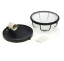 TORTUGA C/LAMPARA 13W REDONDA NEGRO 3000K SICA (630312)