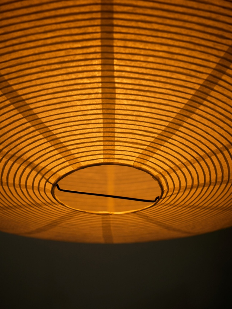 COLGANTE PAPEL DE ARROZ ENCERADO Y HIERRO HIKARI (D50)